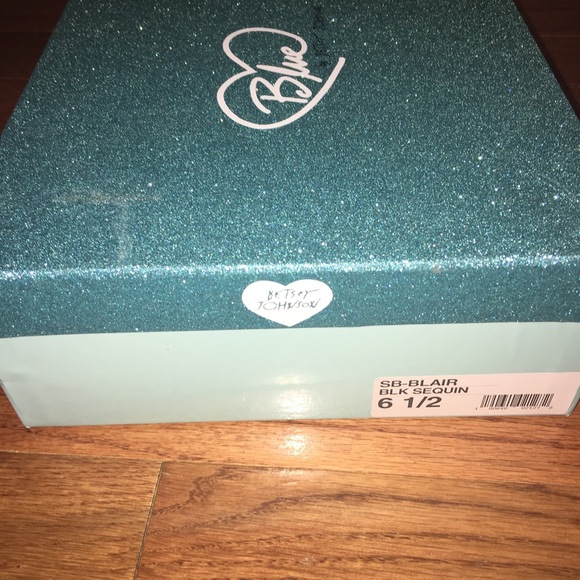 COPY - Betsey Johnson Black Sequined Ankle price firm - Picture 5 of 7